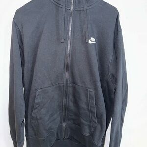 Nike Men's Charcoal Zip-Up Sweater